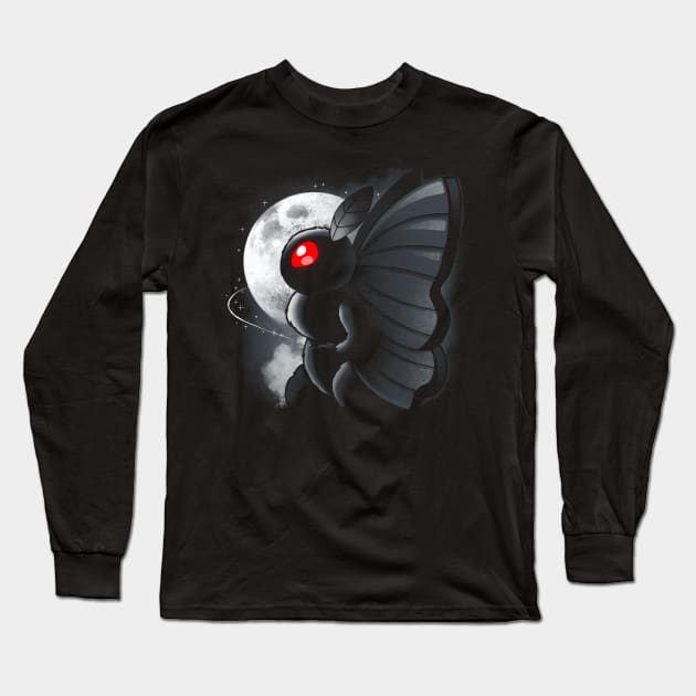 Mothman Night Long Sleeve T-Shirt by Vallina84